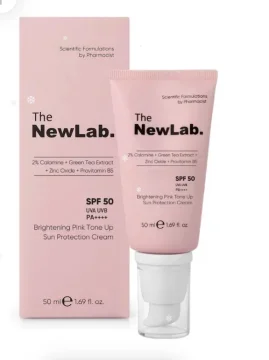 the newlab Brightening Pink Tone Up Sun Protection Cream