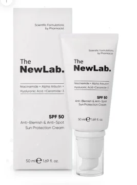 the newlab SPF50 Anti-Blemish Sun Protection Cream